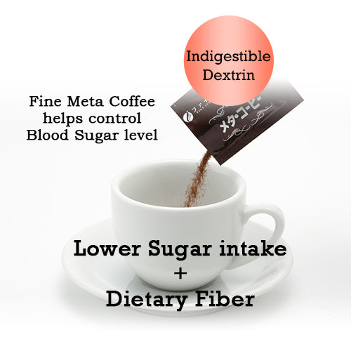 Dietary Fiber Coffee – Supports Sugar Control (12 Sachets) by FINE JAPAN