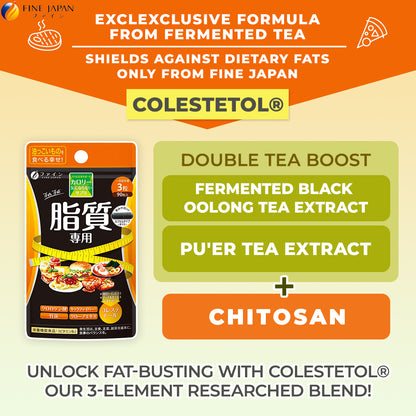 Calorie Support for High Fat Intake with Chlorogenic Acid & Bamboo Charcoal (90 Capsules) by FINE JAPAN