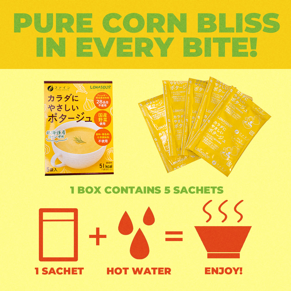 Creamy Japanese Corn Soup – Plant-Based & Allergen-Free by FINE JAPAN