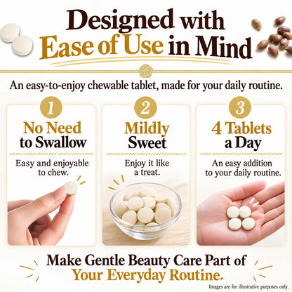 Coix Seed Treasure Beauty Supplement – 80 Chewable Tablets by FINE JAPAN