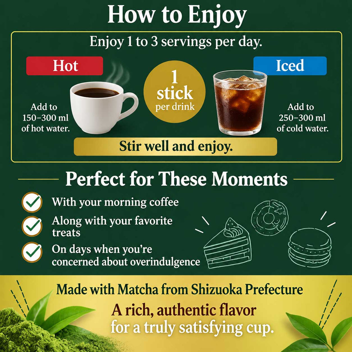Matcha & Coffee Blend – 20 Sachets by FINE JAPAN