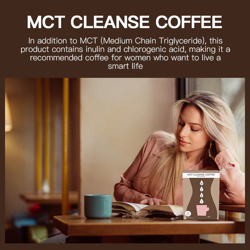 MCT CLEANSE COFFEE, Instant Diet & Detox Coffee 75g (2.5g x 30 sticks) by FINE JAPAN