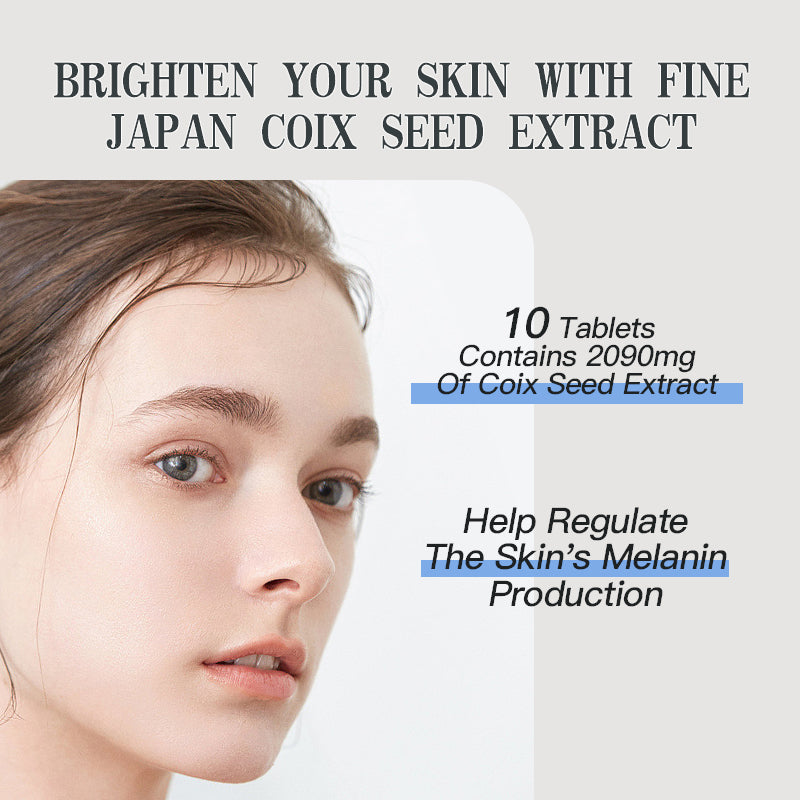 FINE Prime Coix Seed Extract Tablets for Radiant Skin - 250 Tablets (25-Day Supply) Set of 3 by FINE JAPAN