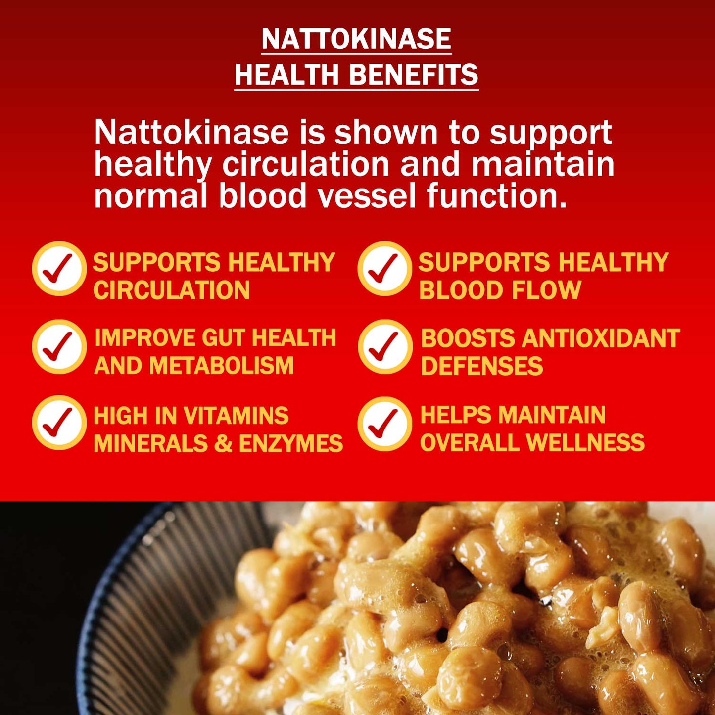 Nattokinase 4000FU (240 tablets) Set of 3 by FINE JAPAN