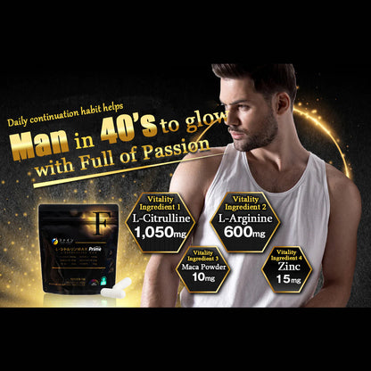 L-Citrulline & L-Arginine Supplement, 50 Capsules (Prime Collection) by FINE JAPAN