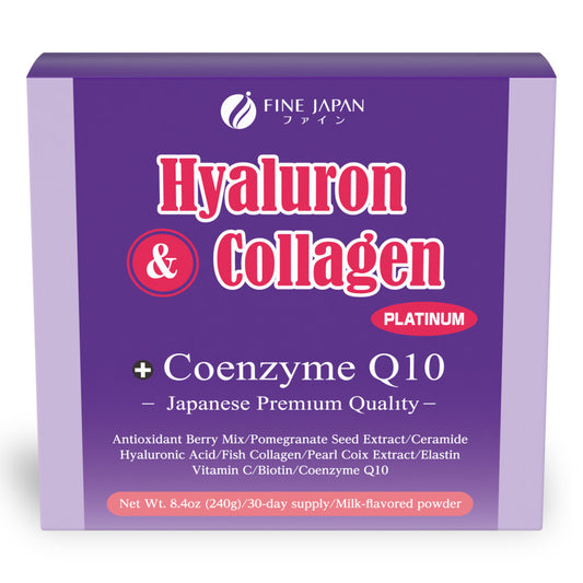 Hyaluronic Collagen Blend with CoQ10 – Anti-Aging & Antioxidant Formula by FINE JAPAN