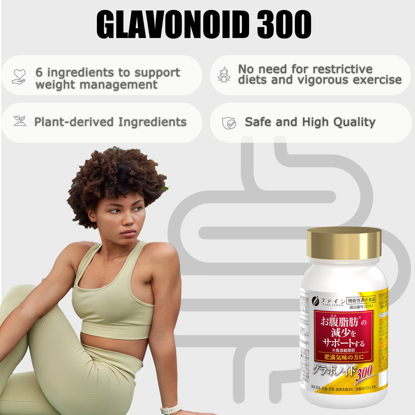 Foods with Function Claims Glavonoid 300 by FINE JAPAN