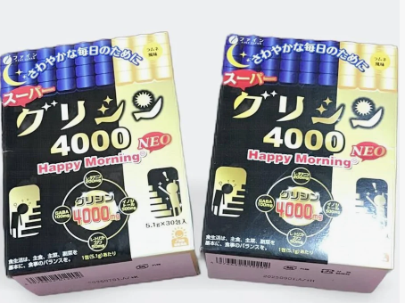 Fine Glycine 4000 with L-Theanine & GABA – Sleep Support & Stress Relief, 30 Sticks by FINE JAPAN