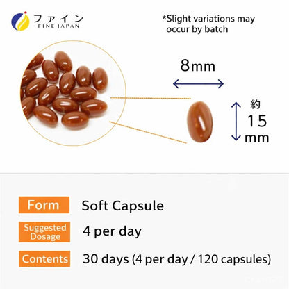 Fine Power Prime Fish Oil DHA & Garlic Extract – Omega-3 Support Supplement, 120 Capsules (Prime Collection) by FINE JAPAN