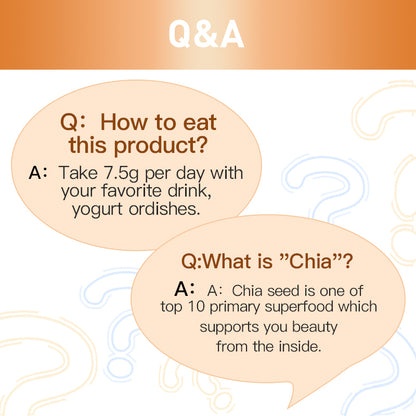 Organic Chia Seeds 300g – Rich in Fiber & Omega-3 by FINE JAPAN