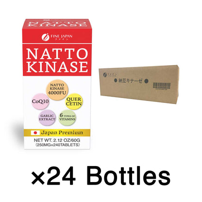 Nattokinase 4000FU (240 tablets) Set of 24 by FINE JAPAN