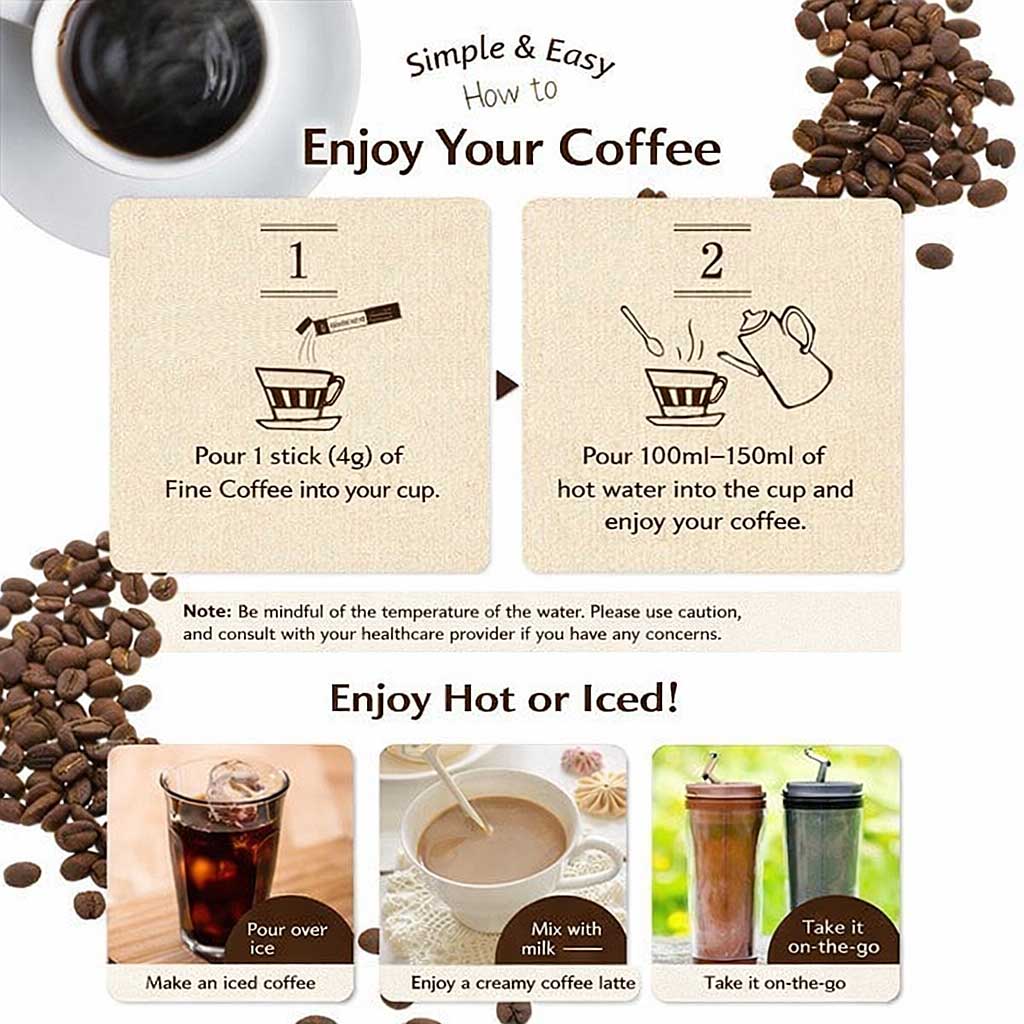 Fine Coffee W Functional Coffee with GABA and Inulin for Blood Pressure and Post-Meal Glucose Support (30 Servings) by FINE JAPAN