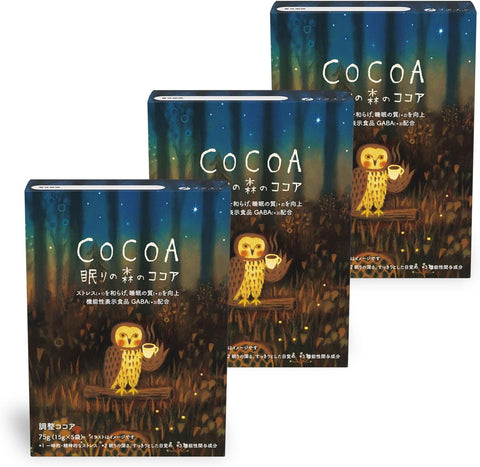 Foods with Function Claims - Cocoa of the Dreamy Forest set of 3 by FINE JAPAN