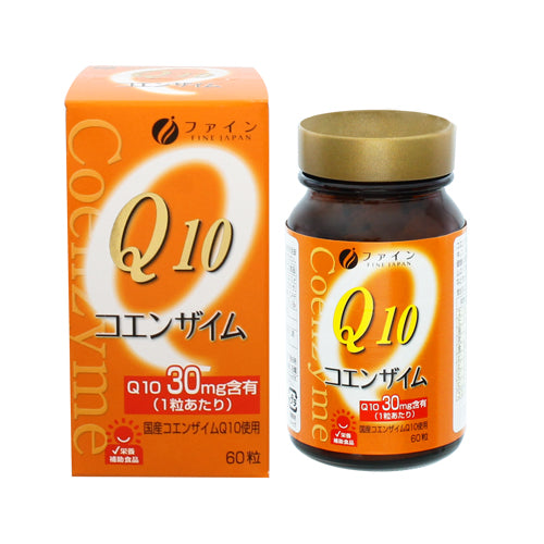 Coenzyme Q10-30 (CoQ10) 60mg for Daily Energy & Beauty Support (60 Capsules) by FINE JAPAN