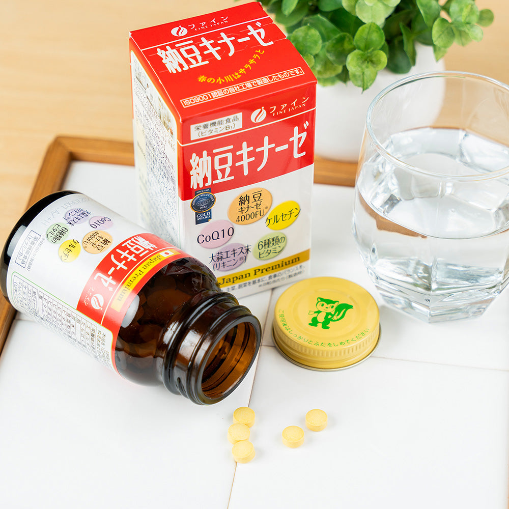 ★BUY 5 GET 1 FREE★ Nattokinase 4000FU (240 tablets) Set of 6 by FINE JAPAN