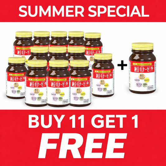 ★BUY 11 GET 1 FREE★Nattokinase 4000FU (240 tablets) Set of 11 by FINE JAPAN