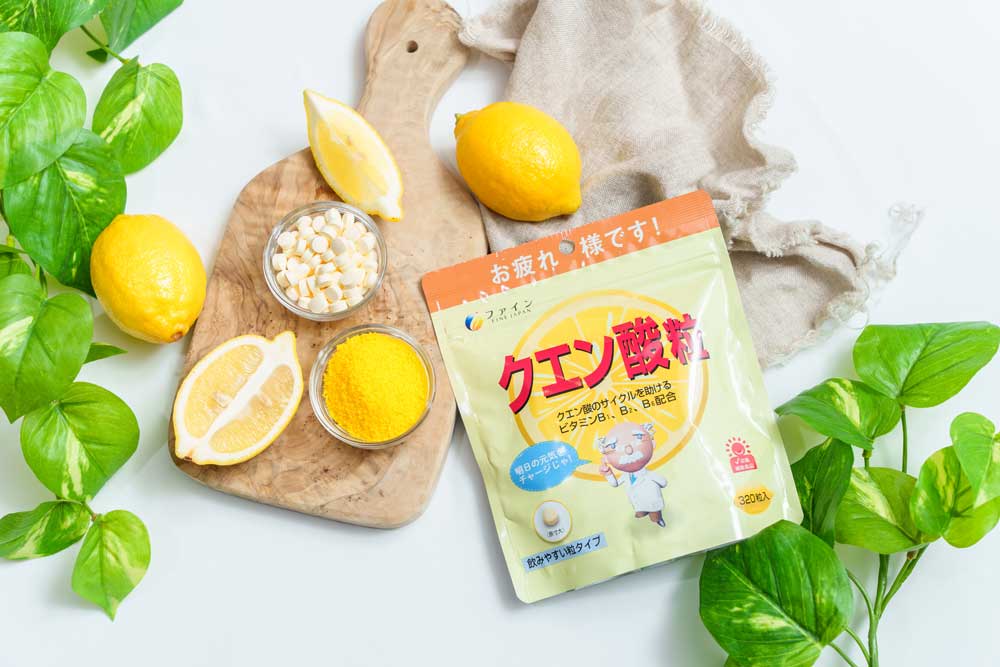 Citric Acid Tablets – Functional Supplement for Daily Fatigue Support by FINE JAPAN