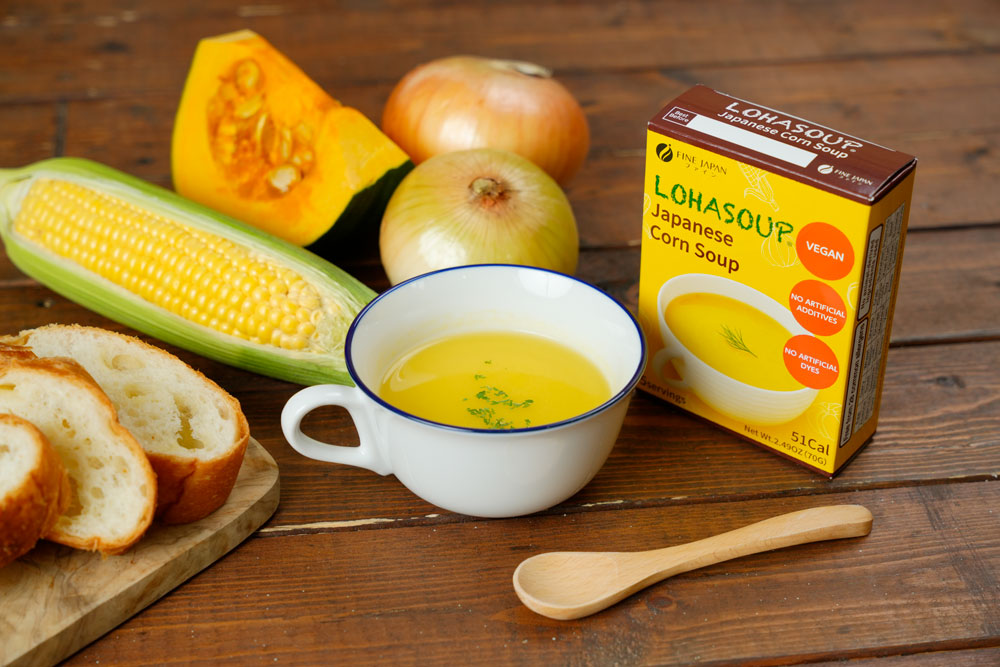 Japanese Sweet Corn & Vegetables Soup (5 Servings) by FINE JAPAN