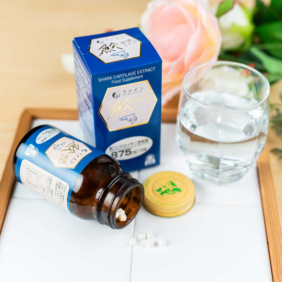 Shark Cartilage Chondroitin, Sụn Cá Mập, Bone and Joint Supplement (3 Bottles), FINE JAPAN