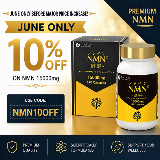 NMN with Resveratrol & Vitamin C 120 Capsules Cellular Energy & Antioxidant Support by FINE JAPAN