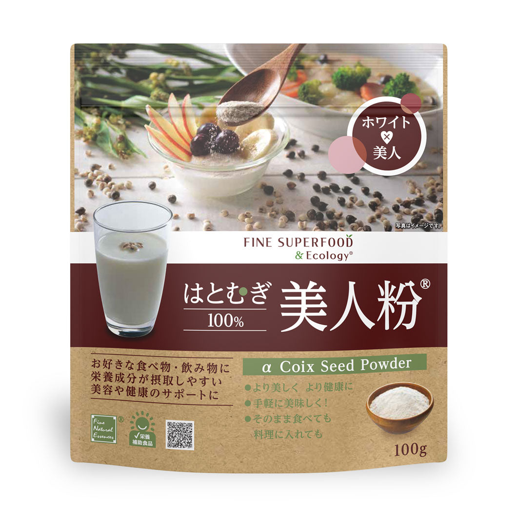 Fine Superfood Coix Seed Powder – Natural Beauty & Wellness Supports (100g) by FINE JAPAN