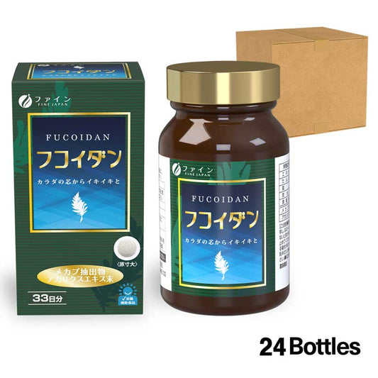 Fine Fucoidan Mekabu and Agaricus Extract (198 Tablets) Set of 24 by FINE JAPAN