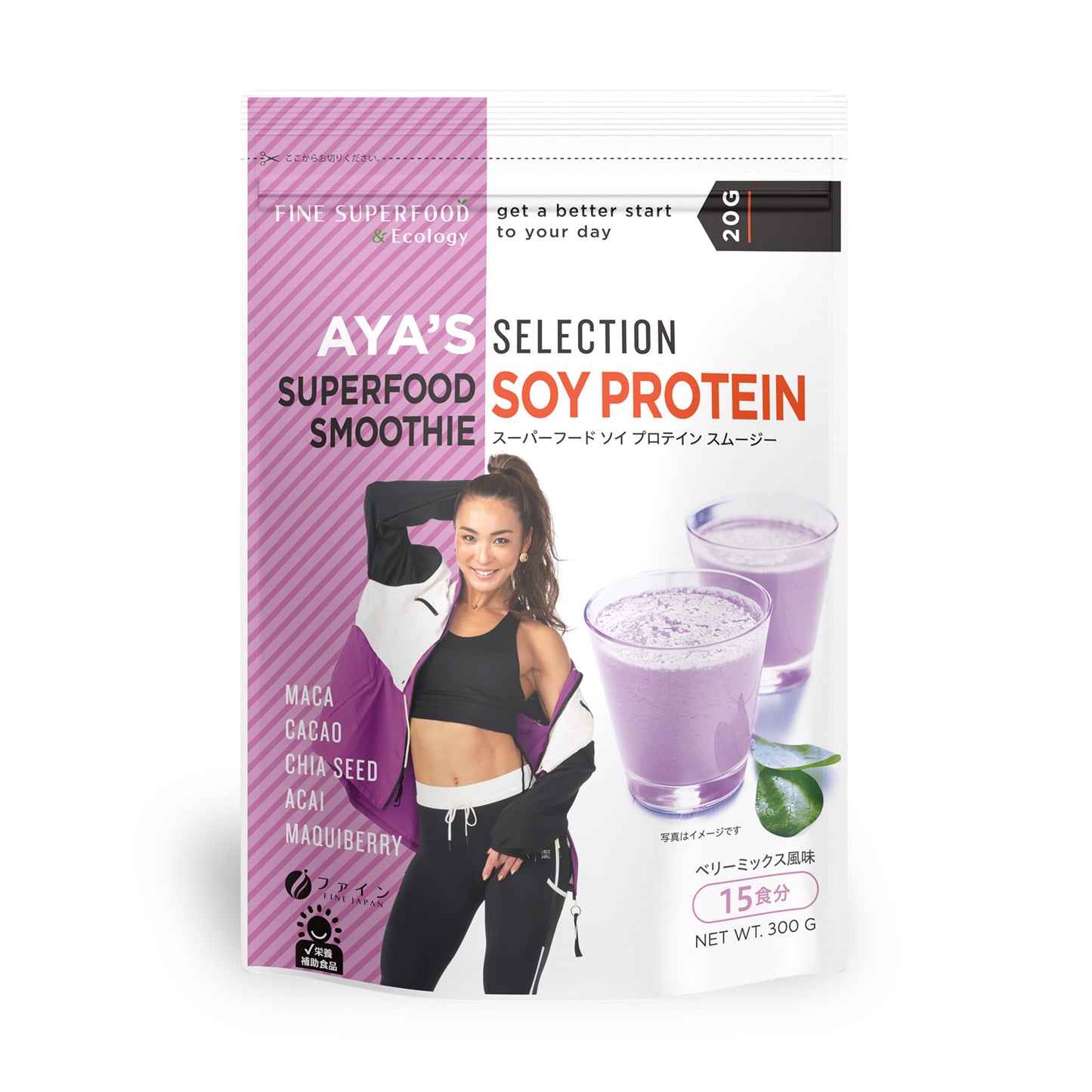 Fine Protein Diet AYA Selection, Superfood Soy Protein Smoothie (300 g) by FINE JAPAN