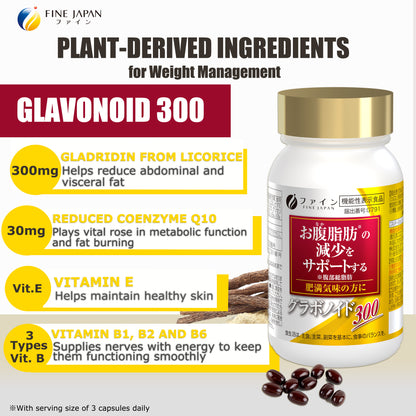 Glabridin Weight Management Capsules – Support Fat Balance & Daily Wellness 90 caps by FINE JAPAN