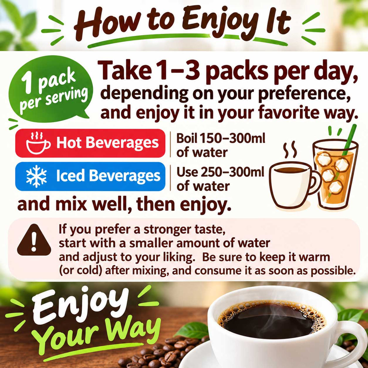 Green Tea Instant Diet Coffee – 30 Sachets