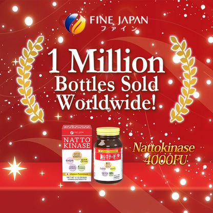 Nattokinase 4000FU (240 tablets) Set of 24 by FINE JAPAN