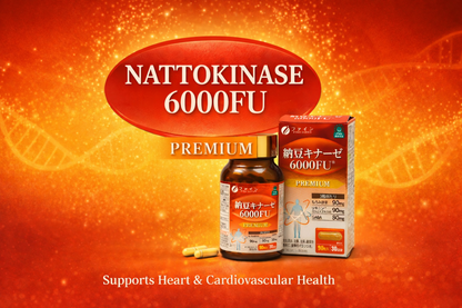 Nattokinase 6000FU (90 capsules) Set of 3 by FINE JAPAN - Shipping duty-free to the U.S.