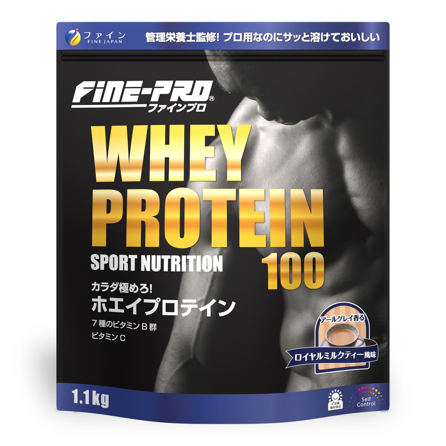 FINE-PRO Whey Protein Milk Tea Flavor (1.1kg) by FINE JAPAN