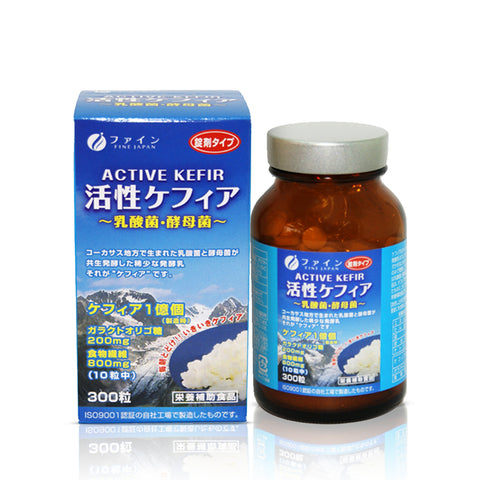 FINE Active Kefir, Probiotic Prebiotic (300 Tablets), FINE JAPAN