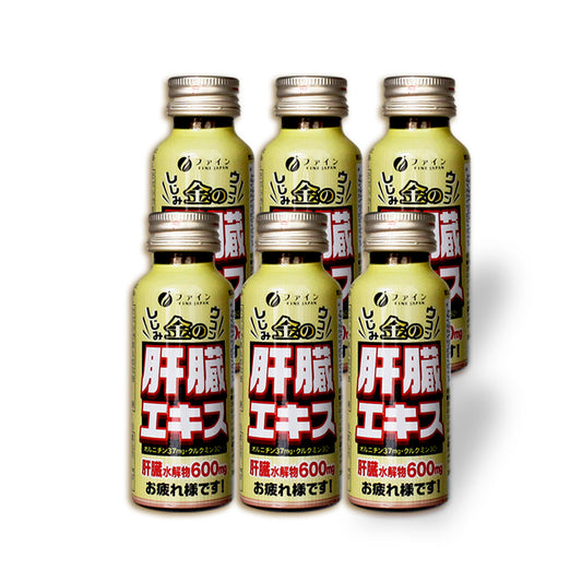 Liver tonic liver detox Clam Extract Liver Hydrolysate Drink (6 Bottle) by FINE JAPAN