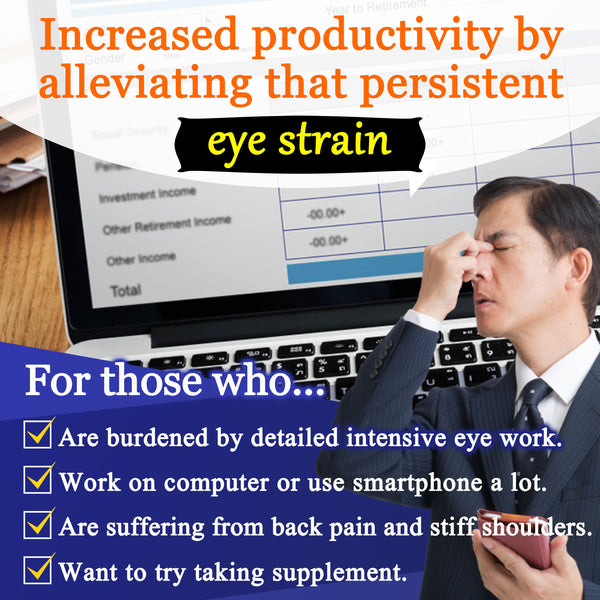 Hi All EX Gold Eye Fatigue, Joint Supplement (270 Tablets), FINE JAPAN