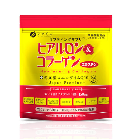 FINE Hyaluron & Collagen + Ubiquinol (210 g) FINE JAPAN