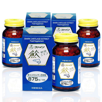 Shark Cartilage Chondroitin, Sụn Cá Mập, Bone and Joint Supplement (3 Bottles) by FINE JAPAN